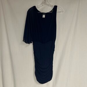 Joyce Leslie Midnight Blue One-Shoulder Dress